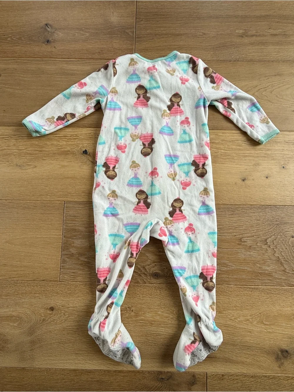 Carter's pajamas Footed One-Piece Sleeper Pink Purple Princess size 18 months